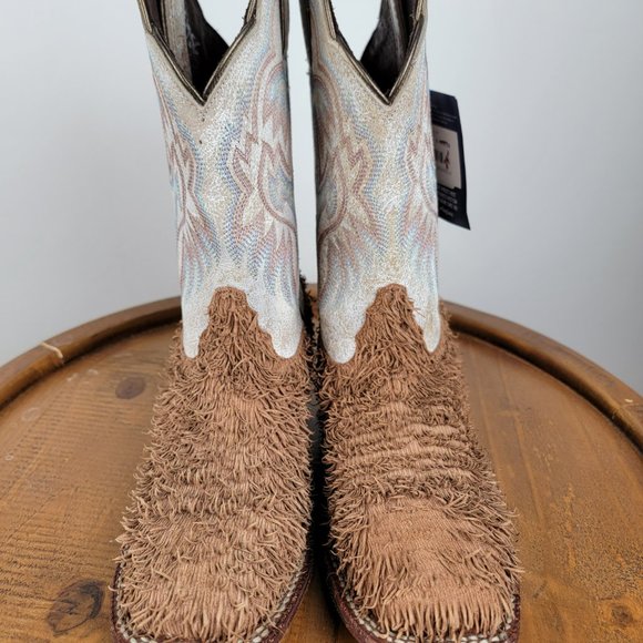 Tony Lama cushion comfort square toe boot woman size 7B - Picture 2 of 6